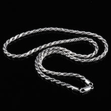 Carregar imagem no visualizador da galeria, 21.7&quot; Snake Chain 925 Sterling Silver Necklace
