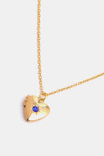 Carregar imagem no visualizador da galeria, Zircon Heart Shape 14K Gold-Plated Pendant Necklace
