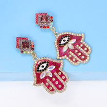 Load image into Gallery viewer, Alloy &amp; Rhinestone Earrings
