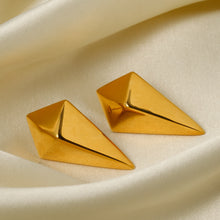 Load image into Gallery viewer, Stainless Steel 18K Gold-Plated Geometric Earrings
