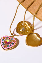 Carregar imagem no visualizador da galeria, Rhinestone Decor Heart Box Pendant Necklace
