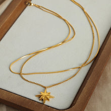 Carregar imagem no visualizador da galeria, Star Pendant Double-Layered Titanium Steel Necklace
