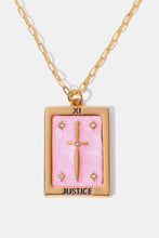 Load image into Gallery viewer, Tarot Card Pendant Copper Necklace
