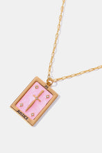 Load image into Gallery viewer, Tarot Card Pendant Copper Necklace
