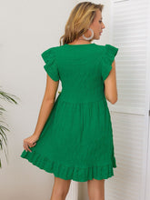 Carregar imagem no visualizador da galeria, Ruffled Cap Sleeve Mini Dress
