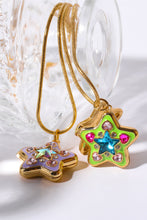 Load image into Gallery viewer, Rhinestone Decor Star Box Pendant Necklace
