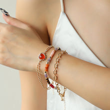 Carregar imagem no visualizador da galeria, Heart Triple-Layered Bracelet
