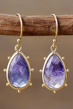 Carregar imagem no visualizador da galeria, Natural Stone Teardrop Earrings
