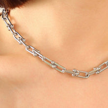 Carregar imagem no visualizador da galeria, Chunky Chain Titanium Steel Necklace
