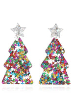 Carregar imagem no visualizador da galeria, Christmas Tree Acrylic Earrings
