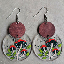 Load image into Gallery viewer, Printed Geometric Drop Earrings
