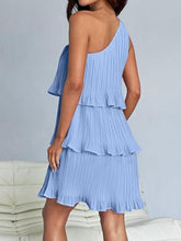 Carregar imagem no visualizador da galeria, Layered Single Shoulder Mini Dress
