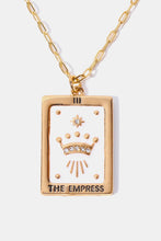 Load image into Gallery viewer, Tarot Card Pendant Copper Necklace
