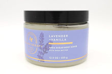 Load image into Gallery viewer, Lavender + Vanilla, Bath and Body, Shea Sugar Body Scrub, 12.5 oz
