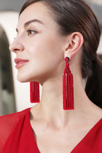 Load image into Gallery viewer, Beaded Tassel Earrings
