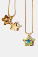 Carregar imagem no visualizador da galeria, Rhinestone Decor Star Box Pendant Necklace
