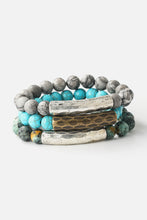 Load image into Gallery viewer, Natural Stone Beaded Bracelet
