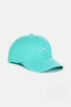 Carregar imagem no visualizador da galeria, Zenana Bow Embroidered Washed Cotton Caps
