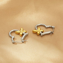 Carregar imagem no visualizador da galeria, Titanium Steel Heart &amp; Butterfly Earrings
