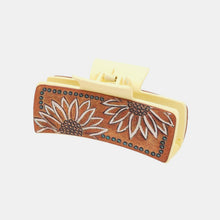 Carregar imagem no visualizador da galeria, Sunflower PU Leather Acrylic Claw Clip
