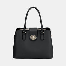 Carregar imagem no visualizador da galeria, David Jones PU Leather Twist-Lock Tote Bag
