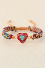 Carregar imagem no visualizador da galeria, Handmade Heart Shape Natural Stone Bracelet
