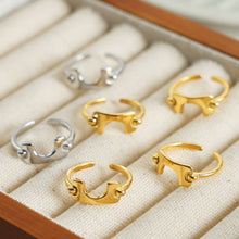 Carregar imagem no visualizador da galeria, 18K Gold-Plated Irregular Open Ring
