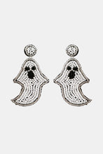 Load image into Gallery viewer, Ghost Shape Beaded Dangle Earrings
