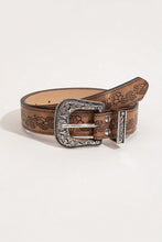 Load image into Gallery viewer, Floral PU Leather Belt
