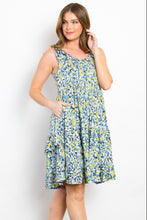 Load image into Gallery viewer, Be Stage Full Size Print Wrinkle Free Ruffled Dress
