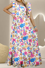 Carregar imagem no visualizador da galeria, Tied Floral Sleeveless Maxi Dress
