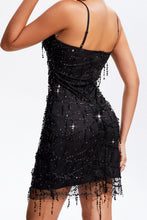 Carregar imagem no visualizador da galeria, Sequin V-Neck Wrap Cami Dress
