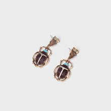 Carregar imagem no visualizador da galeria, Beetle Shape Rhinestone Alloy Dangle Earrings
