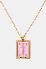 Load image into Gallery viewer, Tarot Card Pendant Copper Necklace
