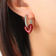 Carregar imagem no visualizador da galeria, Heart Titanium Steel Earrings
