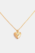 Carregar imagem no visualizador da galeria, Zircon Heart Shape 14K Gold-Plated Pendant Necklace
