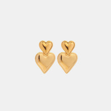 Carregar imagem no visualizador da galeria, Stainless Steel Double Heart Earrings
