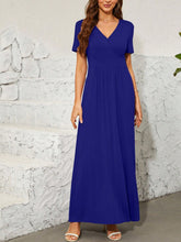 Carregar imagem no visualizador da galeria, Surplice Short Sleeve Maxi Dress
