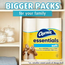 Load image into Gallery viewer, Charmin Essentials Soft Toilet Paper, 9 Mega Rolls = 36 Regular Rolls
