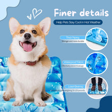 Load image into Gallery viewer, OHAJUES Dog Cooling Mat,Pet Cooling Mat for Dogs and Cats,Easy Washable,Suitable for All Types of Pets,Summer Keep Your Pet Cool (17.7X17.7in)
