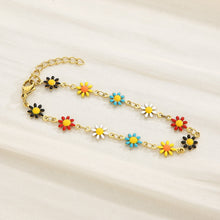 Carregar imagem no visualizador da galeria, Flower &amp; Cross Stainless Steel Bracelet
