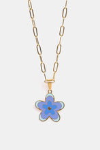 Load image into Gallery viewer, Flower Pendant Stainless Steel Necklace
