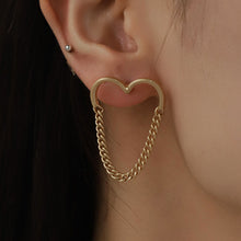 Load image into Gallery viewer, Heart Shape Gold-Plated Alloy Earrings
