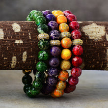 Carregar imagem no visualizador da galeria, Natural Stone Beaded Bracelet
