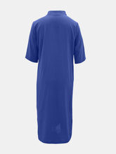 Carregar imagem no visualizador da galeria, Full Size Notched Half Sleeve Midi Dress
