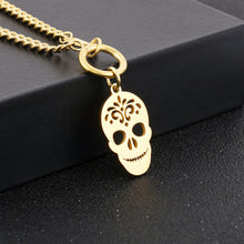 Carregar imagem no visualizador da galeria, Skull Shape Double-Layered Pendant Necklace
