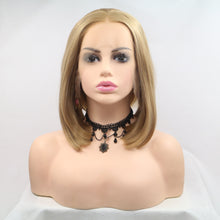 Load image into Gallery viewer, 13*3&quot; Lace Front Wigs Synthetic Mid-length Straight 12&quot; 130% Density
