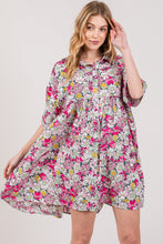 Carregar imagem no visualizador da galeria, SAGE + FIG Floral Button Down Mini Shirt Dress
