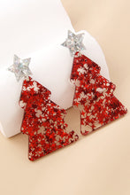 Carregar imagem no visualizador da galeria, Christmas Tree Acrylic Earrings
