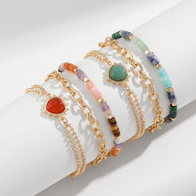 Carregar imagem no visualizador da galeria, Heart Triple-Layered Bracelet
